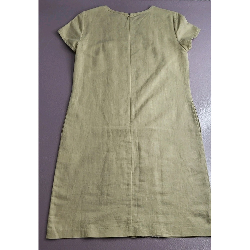 Brooks Brothers‎ Size 6 Beige Linen Cotton Cottagecore Crochet Dress. - Picture 6 of 13